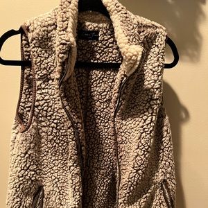 Fuzzy winter vest